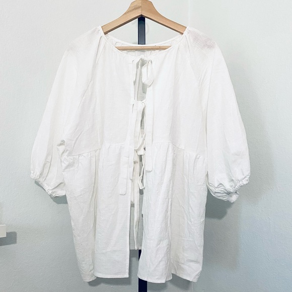 The Lullaby Club Florence Tie Front Top Small Medium Large Maternity Feeding - Picture 7 of 16